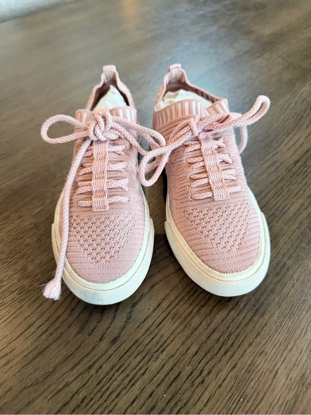 Kids Blowfish 2/3 Knit Lace-Up Sneakers - Pink